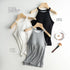Slim Halter Neck Off-Shoulder Camisole Tops for Women - Stylish Solid Tank Tees with Chest Pad for Comfortable Summer Wear